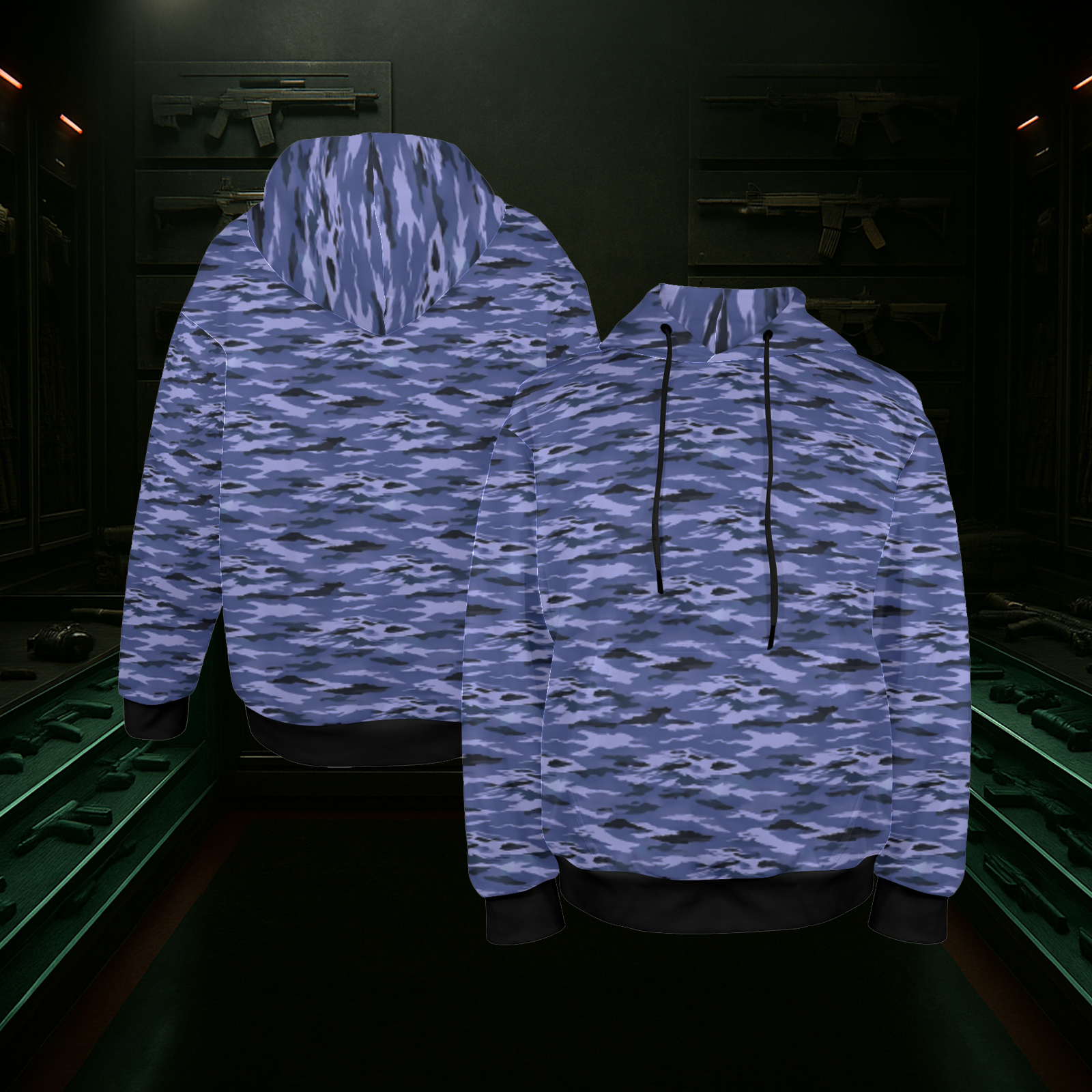 Blue Tiger Hoodie